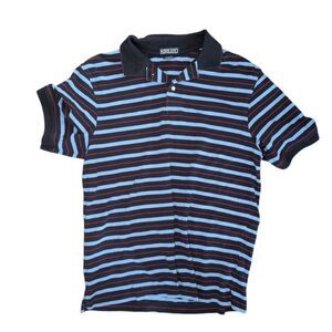 Striped lands end polo tee
